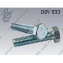 Hex bolt  M20×40-8.8 zinc plated  DIN 933