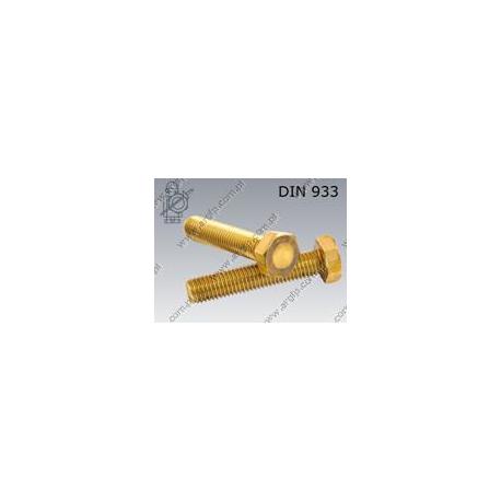 Hex bolt  M10×40-brass   DIN 933