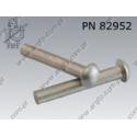 Round head rivet  5×10-Al   DIN 660 per 1000