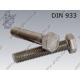 Hex bolt  M 8×50-A4-80   DIN 933