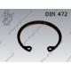 Retaining ring  J 75×2,5  phosph.  DIN 472