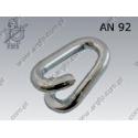 04 Noodschakels   6 mm   zinc plated  AN 92 per 100