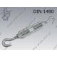 Turnbuckle open type  h-h M 6  zinc plated  DIN 1480