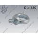 Lifting eye bolt  M36-C15 zinc plated  DIN 580