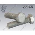 Hex bolt  M20×70-8.8U tZn  DIN 933