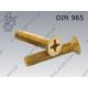 Machine screw  H-FT M6×30-brass   DIN 965