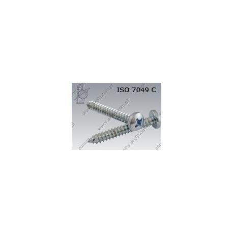 Self tapping screw  H ST 4,8×19  zinc plated  ISO 7049 C