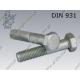 Hex bolt  M18×50-10.9 fl Zn  ~DIN 931