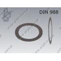 Shim washer  60×75×1    DIN 988