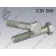 Hex bolt  M14×1,5×70-10.9 fl Zn  DIN 960