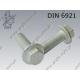 Hex flange bolt  M16×35-10.9 fl Zn  DIN 6921