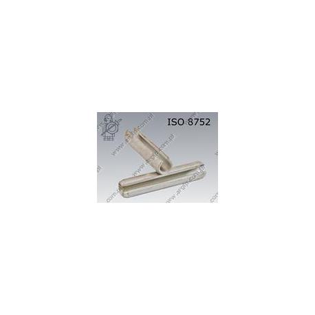 Heavy duty spring pin  6×80  fl Zn  ISO 8752