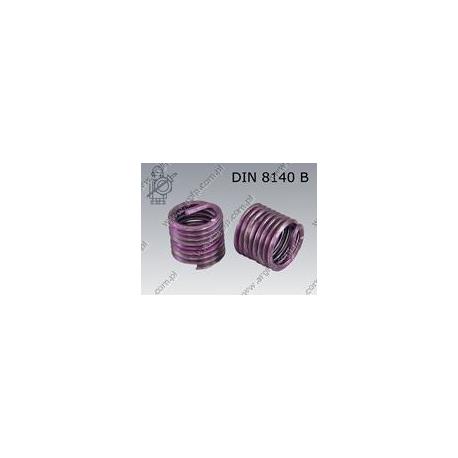 Self locking threaded insert  M 3×0,5-2D    ~DIN 8140 B