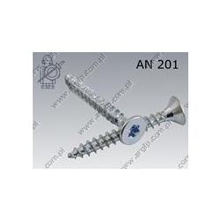 Chipboard screw hardened  Tx 5×35  zinc plated  AN 201