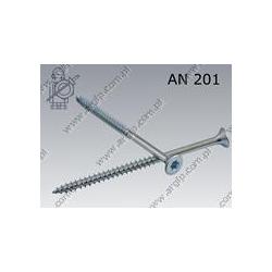 Chipboard screw hardened  Tx 5×80/60  zinc plated  AN 201