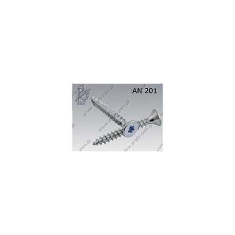 Chipboard screw hardened  Tx 5×40  zinc plated  AN 201