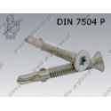 Self drilling screw with wings  Tx 5,5×38  fl Zn  DIN 7504 P