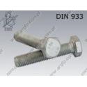 Hex bolt  M30×100-10.9 fl Zn  DIN 933