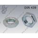 Hex thin nut  M33×1,5-04 zinc plated  DIN 439