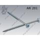 Chipboard screw hardened  Tx 6×120/70  zinc plated  AN 201