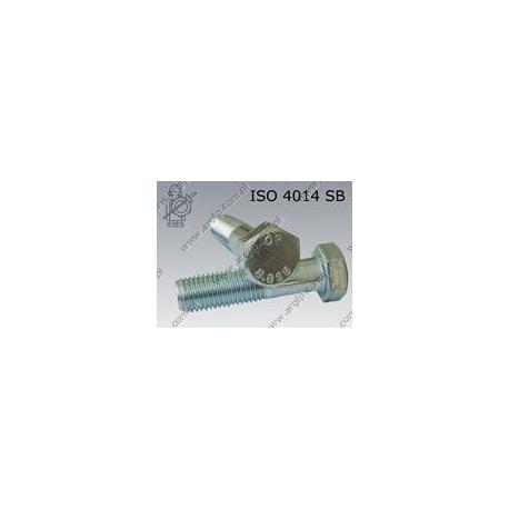 Hex bolt  M24×200-8.8 SB zinc plated  DIN 931 SB